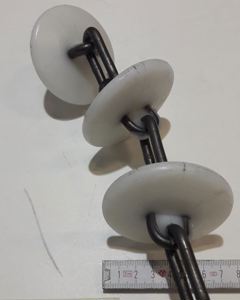 Conveyor chain 76mm DR4500 distance between discs 80.0mm